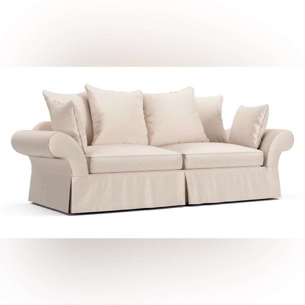 Pottery Barn Charleston Sofa slipcovers. Never used. Velvet. Buckwheat. 86” sofa